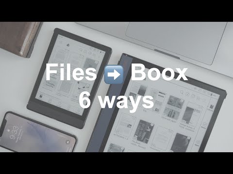 6 ways to transfer your files to your Boox device