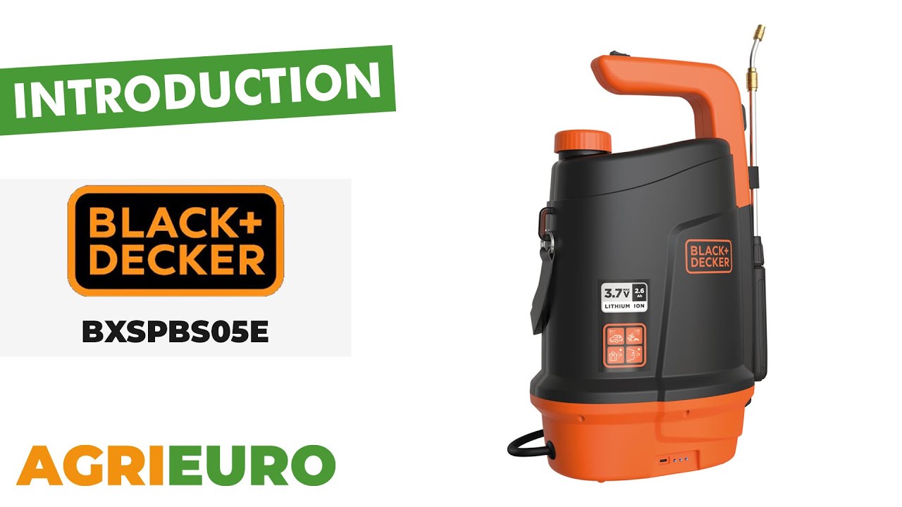 Introducing the Black & Decker BXSPBS05E - Backpack Sprayer Pump