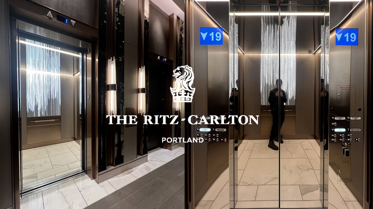 NICE New ThyssenKrupp Traction Express Elevators - The Ritz-Carlton - Portland, OR