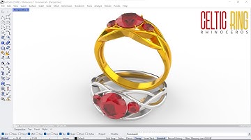 Designing of Celtic Knot Engagement Ring in Rhino | Jewelry Modeling in Rhino