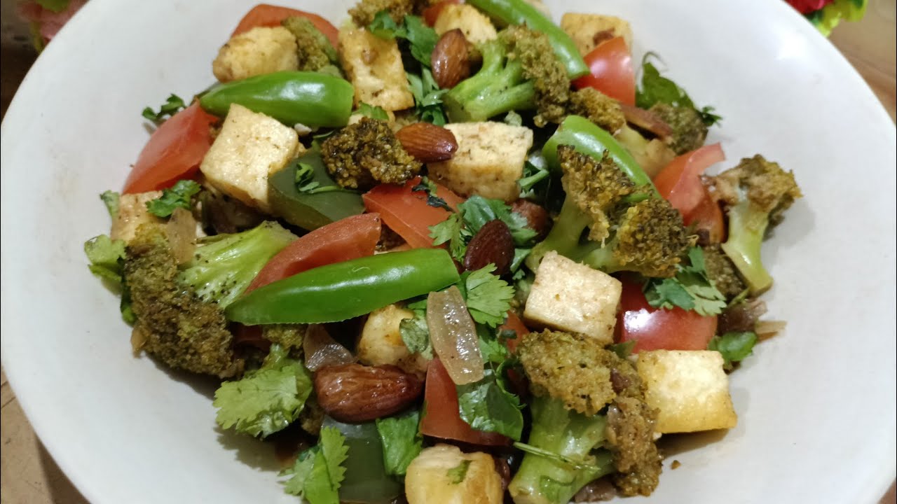 High Protein Indian Style Broccoli Salad Recipe इंडियन स्टाइल ब्रॉकली