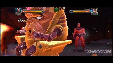 Mcoc act 7.2.1 modok boss solo with red mags,easy cheese