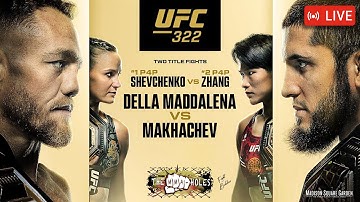 🔴UFC 322: DELLA MADDALENA x MAKHACHEV + SHEVCHENKO x ZHANG | LIVE STREAM