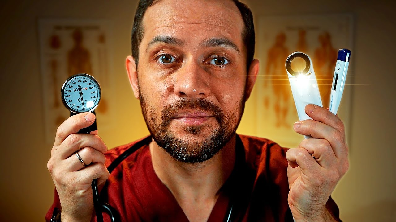 АСМР Ночной Осмотр у Терапевта: Проверка Здоровья, Ушей, Лимфоузлов