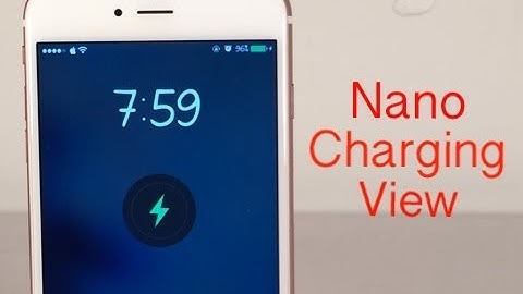 Cydia Tweak: NanoChargingView - WatchOS charging style on iOS
