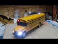 Lighted 1/43 Scale Bluebird School Bus