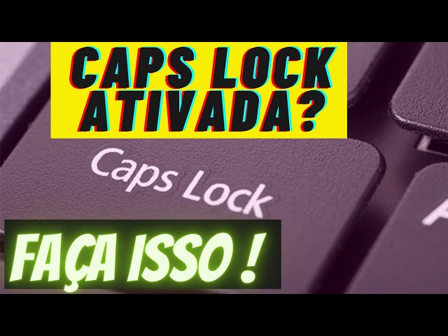 ⛔Como DESATIVAR a tecla Caps Lock do Windows | MUITO FÁCIL!! - YouTube
