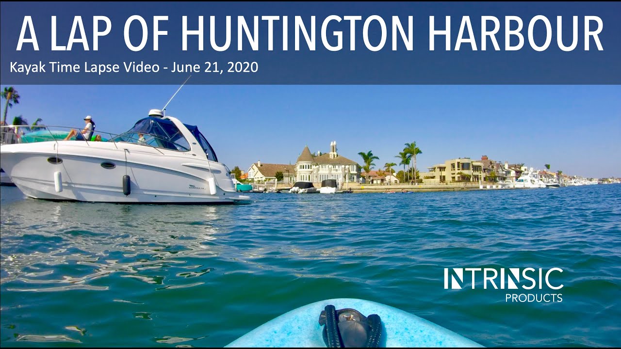 A Quick Lap of Huntington Harbour Kayak Time Lapse In OnReal 4K