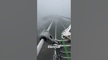 Unbelievable: Lineman Walks High-Voltage Power Lines at Extreme Heights #shortsfeed