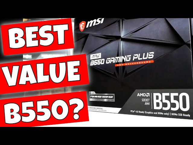 MSI B550 Gaming Plus ATX Motherboard Review Best Budget B550 4 UR