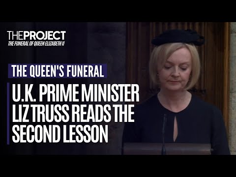 Liz Truss Reads At Queen Elizabeth II's Funeral