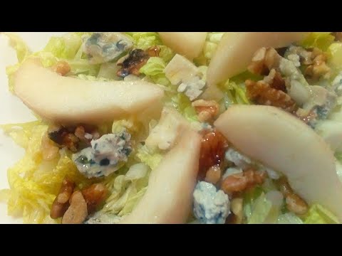 Video: Ensalada De Queso Azul Con Peras