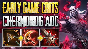 SHREDDING WITH CRIT RUSH! Chernobog ADC Gameplay (SMITE Ranked Conquest)