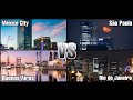 São Paulo & Rio de Janeiro VS Mexico City & Buenos Aires | Largest Cities in Latin America