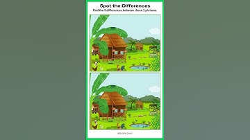 🔍 Spot the 3 Differences – Charming Village Scene! 🌄🏡 #15