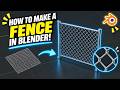 How to make a Fence in Blender!!! [47 SECONDS]