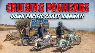 Riding 1950's Harley-Davidson Panheads Riding On Pacific Coast Highway - Vlog 249