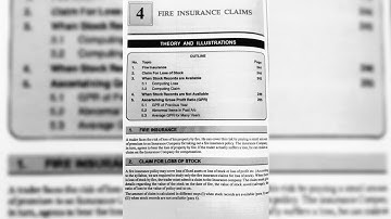 FYBCOM SEM 2 | ACCOUNTANCY AND FINANCIAL MANAGEMENT NOTES | MODULE:4 FIRE INSURANCE CLAIM