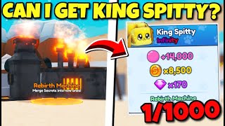 Can I Get A KING SPITTY From The REBIRTH MACHINE In Bubble Gum Simulator INFINITY screenshot 4