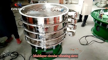 Multilayer circular vibrating sieve