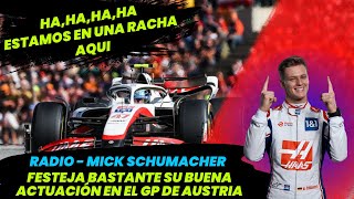 Radio - Mick Schumacher: Festeja su buena actuación y sus puntos obtenidos en el GP de Austria. F1