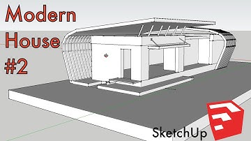 SketchUp Speed Build: Modern House (Part: 1)