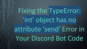 Fixing the TypeError: 