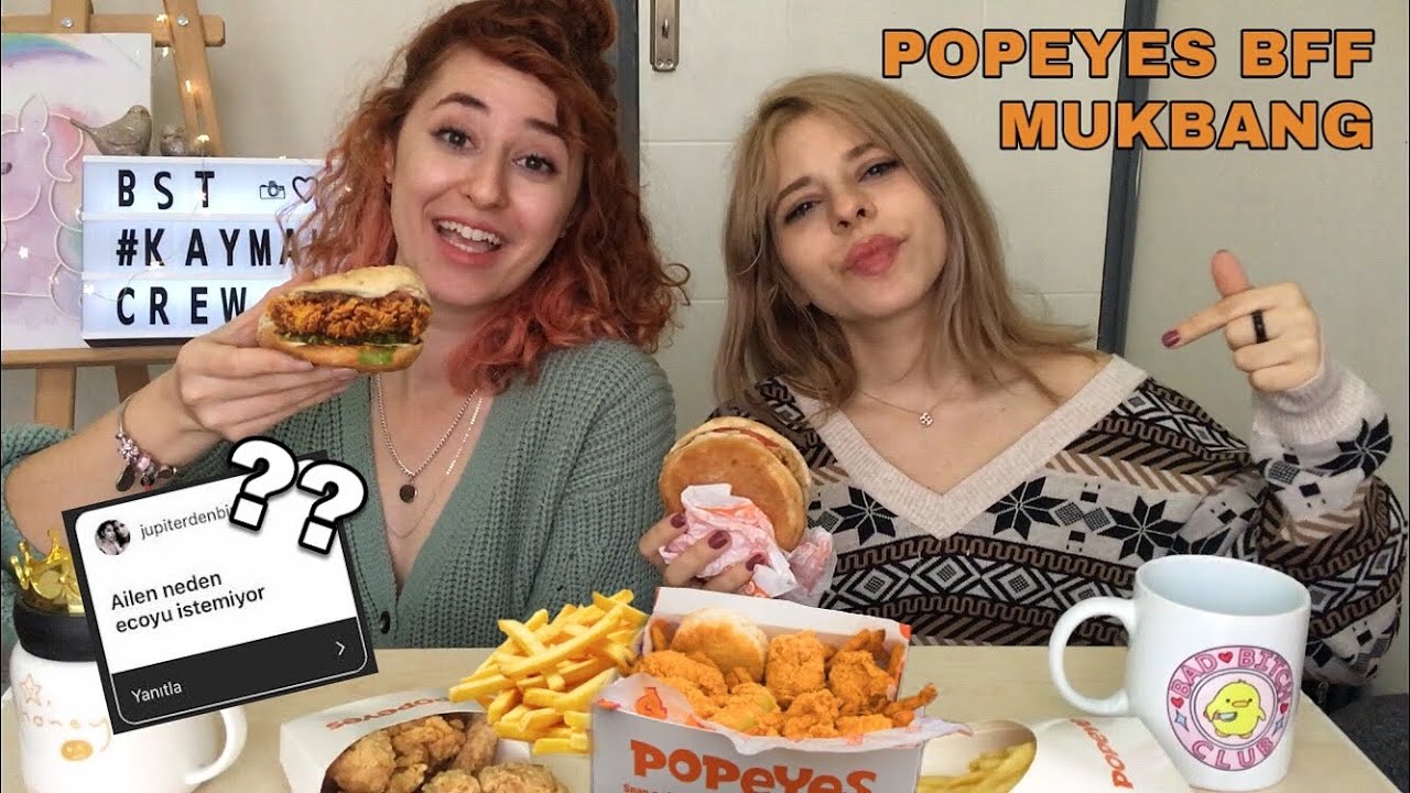 ADRESE GEREK YOK BİZİ BİLEN BİLİR! POPEYES SORU CEVAP MUKBANG