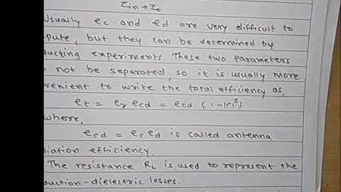 Unit 4 Topic 8 Antenna Radiation efficiency and Antenna Temperature
