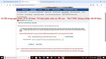 Sửa lỗi Mã TTHC Không Khớp với Tờ Khai