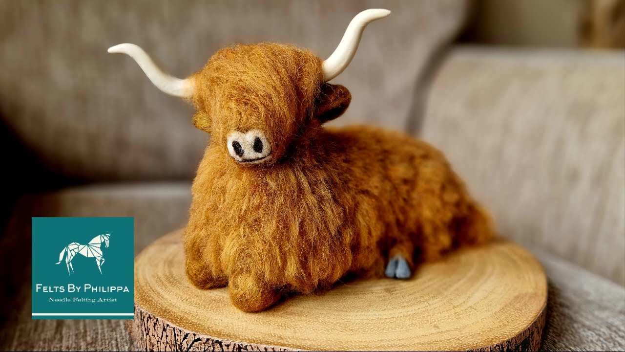 The Making of Holly the Highland Cow | Needle Felting Relaxation