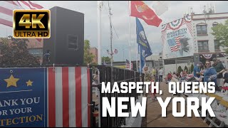 Maspeth, Queens, New York Walking Tour - 4K - Fleet Week NYC