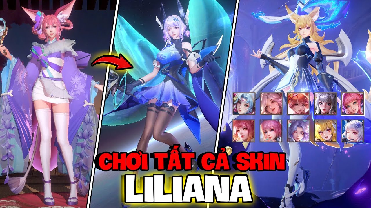 VUX MỘT NGÀY LEO RANK LÊN CHIẾN TƯỚNG VỚI TẤT CẢ SKIN LILIANA COMBO DẠNG CÁO LIÊN QUÂN MOBILE