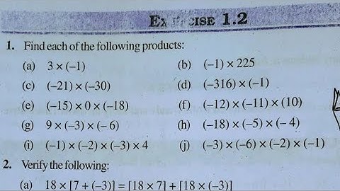 Class 7th maths | Exercise 1.2 | Chapter 1 | Integers | NCERT Solution | New Edition | 2025 |