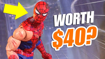 Is Magic the Gathering Spider-Man Overpriced? Marvel Legends Battle Damaged Action Figure Review
