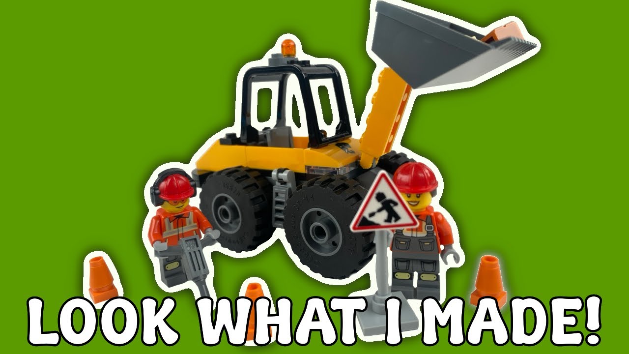 LEGO City 60450 Yellow Construction Wheel Loader Set Review - YouTube