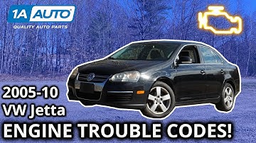 Top Check Engine Trouble Codes 2005-10 Volkswagen Jetta Sedan