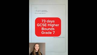 73 days to go - GCSE Higher Maths - Bounds