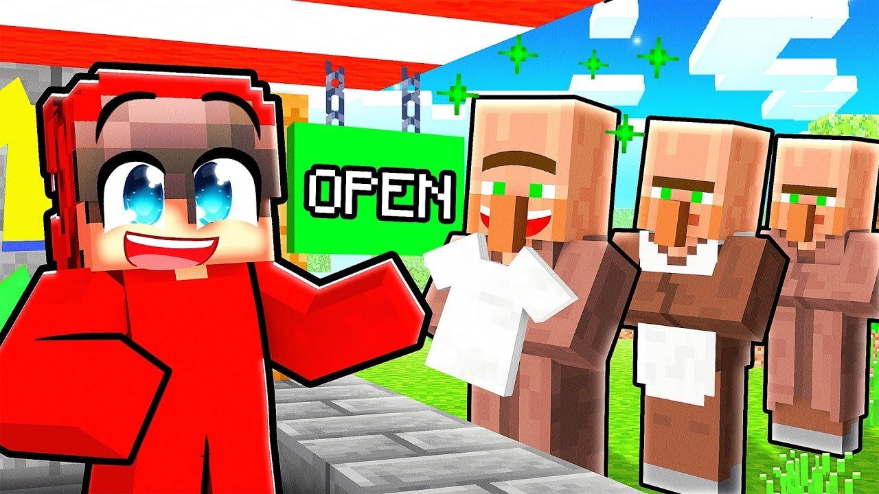 Trial for Cash (YouTuber) T-shirt store in minecraft
