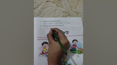 CH 1 moral value class 1 ( god is one)