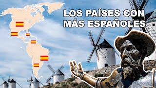 Inmigración ESPAÑOLA en América: Los PAÍSES con MÁS españoles