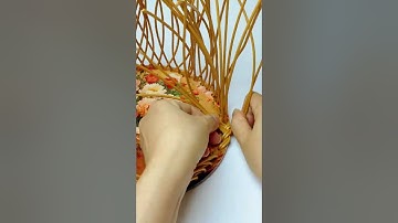 HOW TO WEAVE FRUIT BASKET WITH RATTAN AND BASE #diy #handmade #craft
