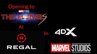 Opening to The Marvels 2023 at Regal Cinema in 4DX