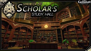 Scholar’s Study Hall 📚 | Serenitea Pot | Genshin Impact