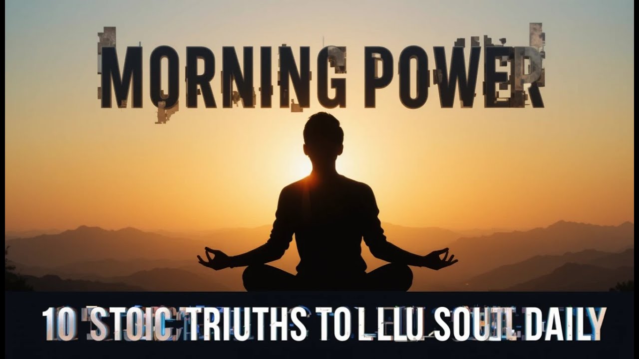 Morning Power: 10 Stoic Truths to Tell Yourself Daily - YouTube