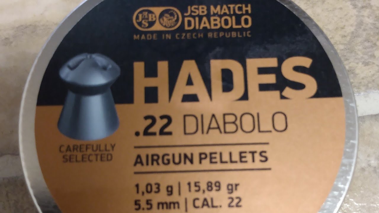 THE PELLET OUTLINED 8 JSB HADES .22 PELLETS!!!! THE MOST EXPENSIVE