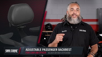 Passenger Backrest for Can-Am Ryker - Show Chrome