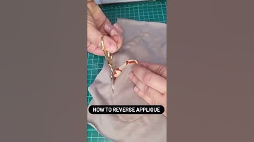 How to easily sew a reverse applique - sewing with knit fabrics
