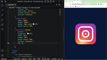 How to Create the Instagram l Logo Using HTML and CSS: Step-by-Step Tutorial #developer #html #css3