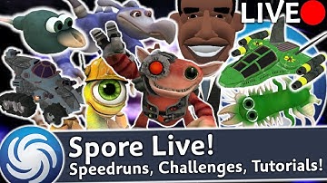 Spore LIVE Destroying the Grox Empire Day 1